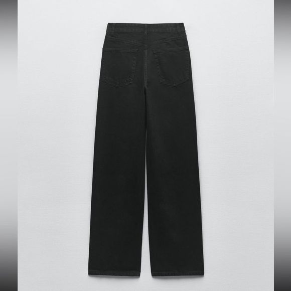 ZARA NEW WOMAN SS23 BLACK ZW THE FULL LENGTH JEANS REF:9632/057/075/17 - Picture 9 of 10